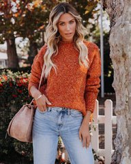 Add Spice Knit Sweater - Burnt Orange - FINAL SALE