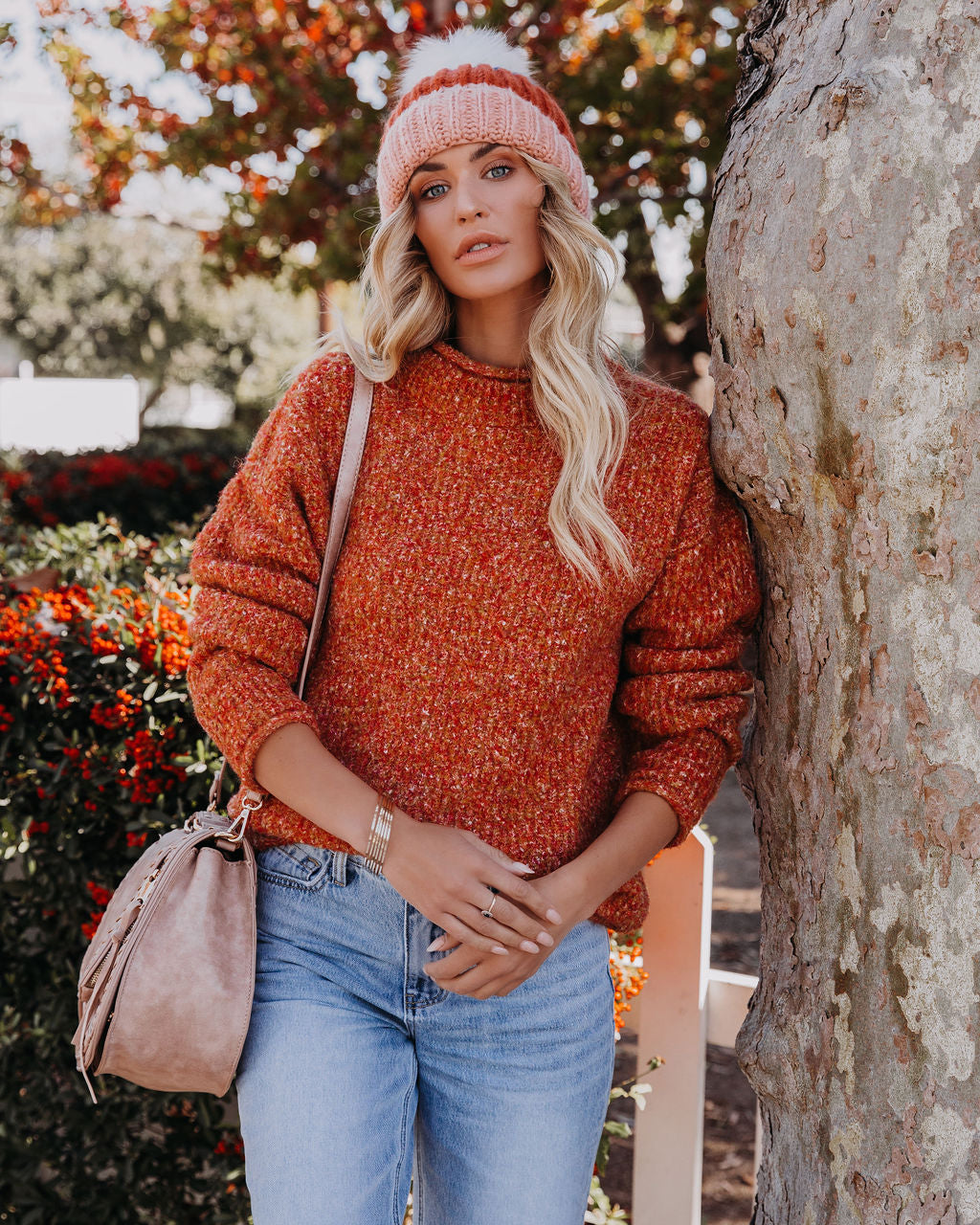 Add Spice Knit Sweater - Burnt Orange - FINAL SALE