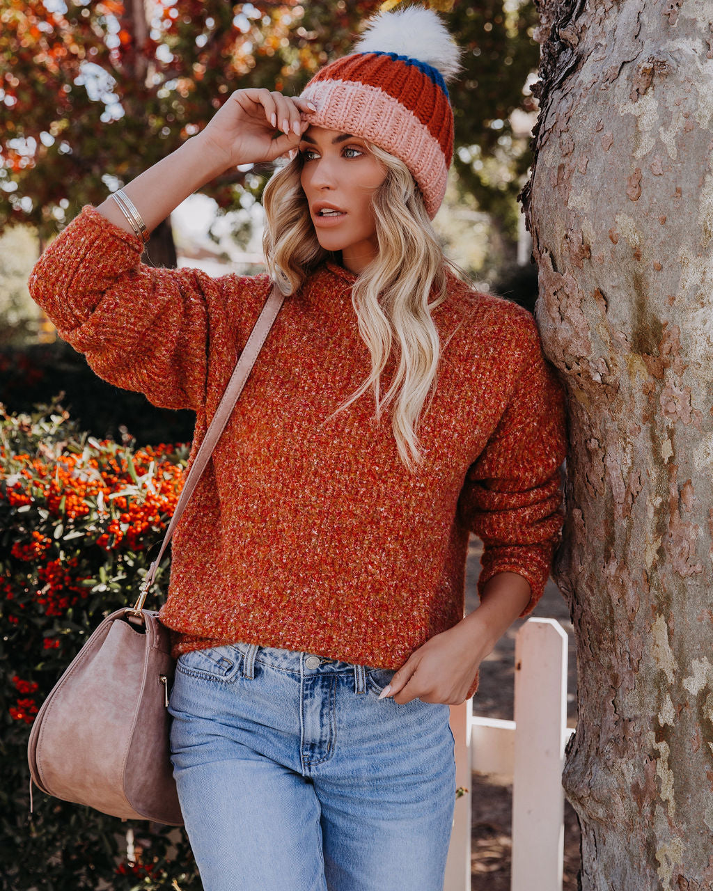 Add Spice Knit Sweater - Burnt Orange - FINAL SALE