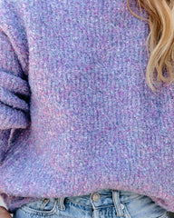 Add Spice Knit Sweater - Light Purple - FINAL SALE