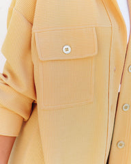 Veste boutonnée en tricot Addyson - Jaune