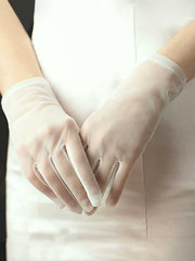 classic Wrist Length Bridal wedding Gloves Sai Feel