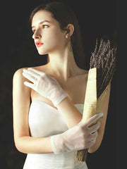 classic Wrist Length Bridal wedding Gloves Sai Feel