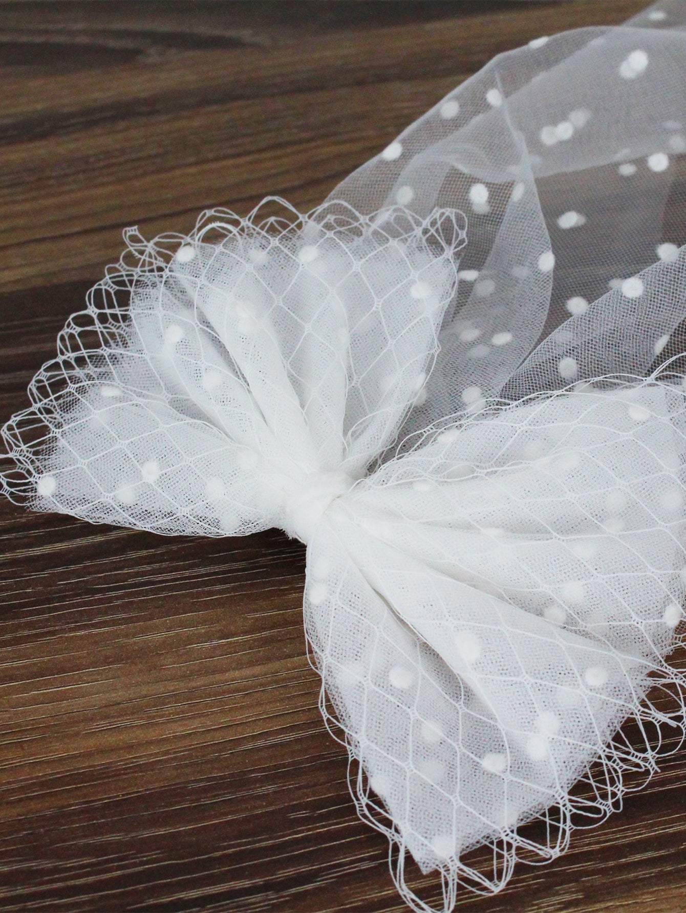 dot mesh butterfly Birdcage mesh wedding Veil hair accessory Sai Feel