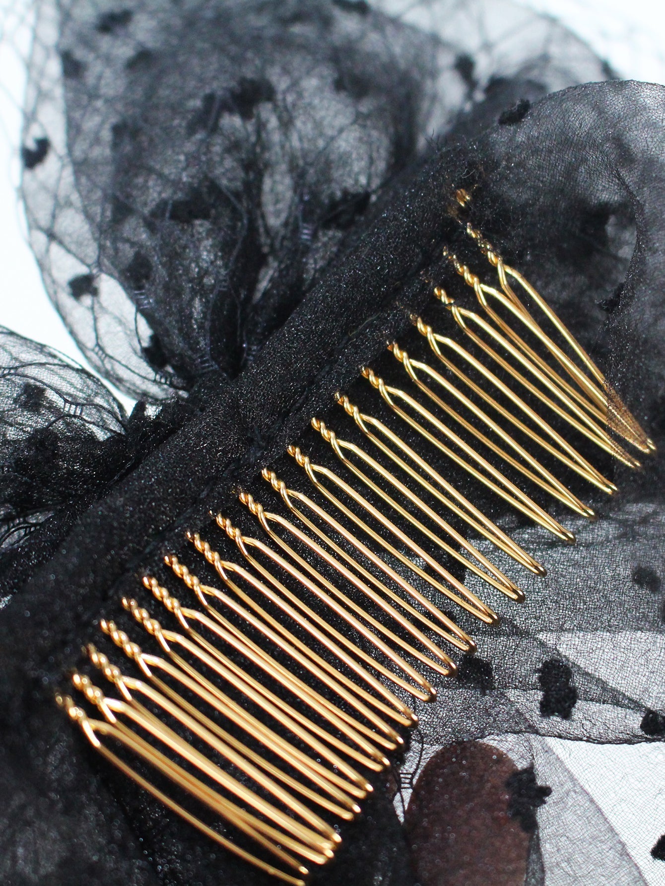 dot mesh butterfly Birdcage mesh wedding Veil hair accessory Sai Feel