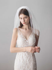 layers Rhinestone shinning wedding veil Sai Feel