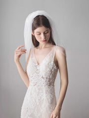 layers Rhinestone shinning wedding veil Sai Feel