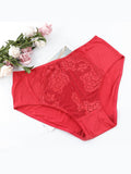 silky Panty Sexy Women Underwear Lace Lingerie Comfortable Breathable for Plus Size Weight 50-100kg Women Sai Feel