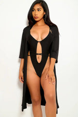 Black Cut Out Two Piece Swimsuit