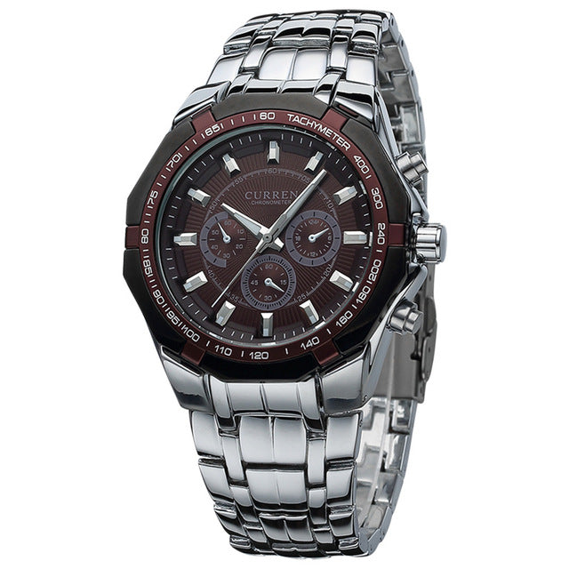 Stainless Steel Waterproof (Red 4.4cm Dial)